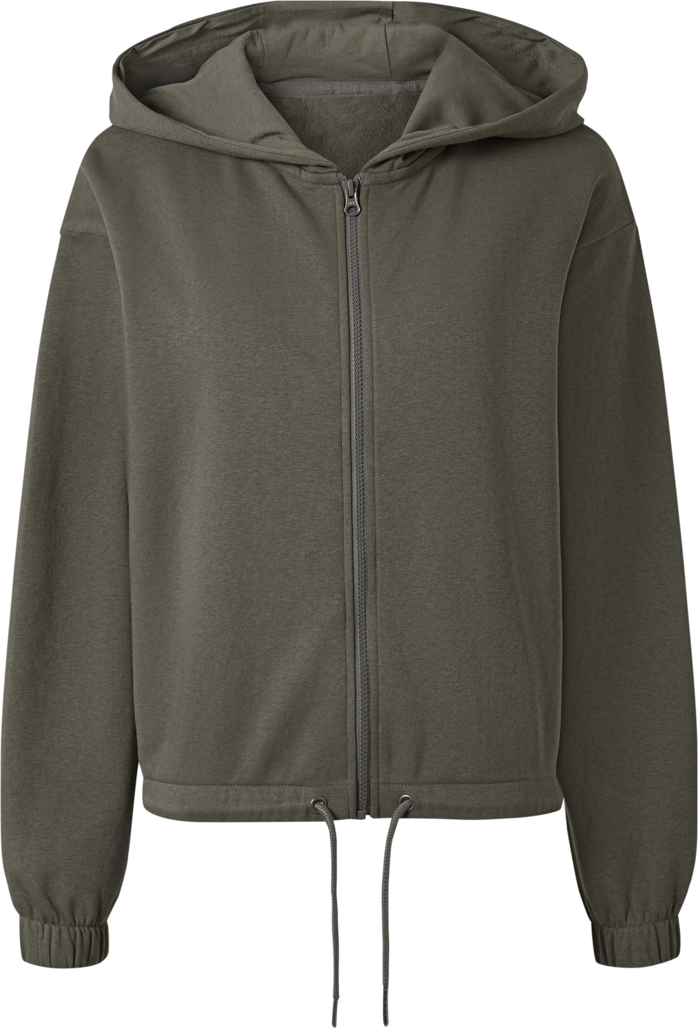 Thumbnail - esmara® Damen Sweatjacke, leger mit überschnittenen Schultern (Olive, XS(32/34))