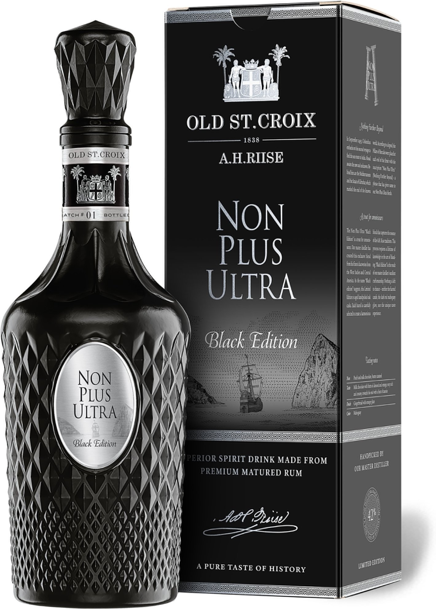A.H. Riise Non Plus Ultra Black Edition (Rum-Basis) mit Geschenkbox 42% Vol