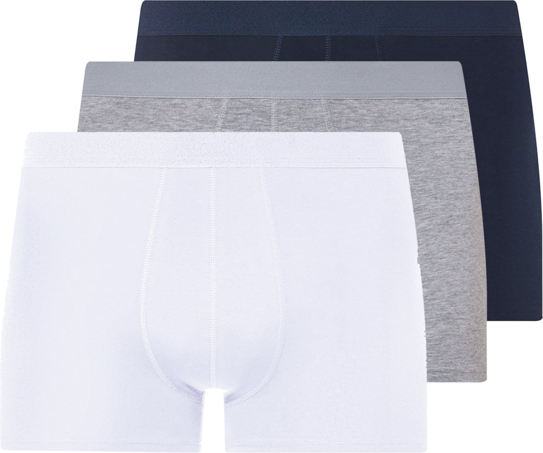 Thumbnail - LIVERGY® Herren Boxer, 3 Stück (navy/grau/weiß, 9/3XL)