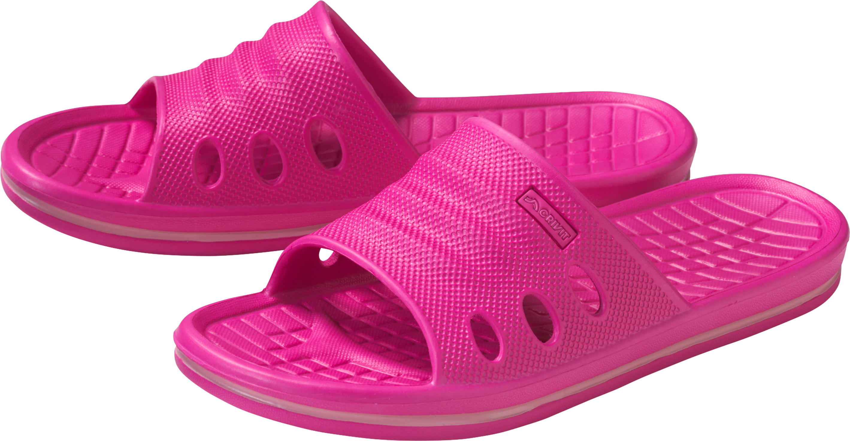 CRIVIT Damen Badepantolette, mit breiter Bandage  (pink, 38)