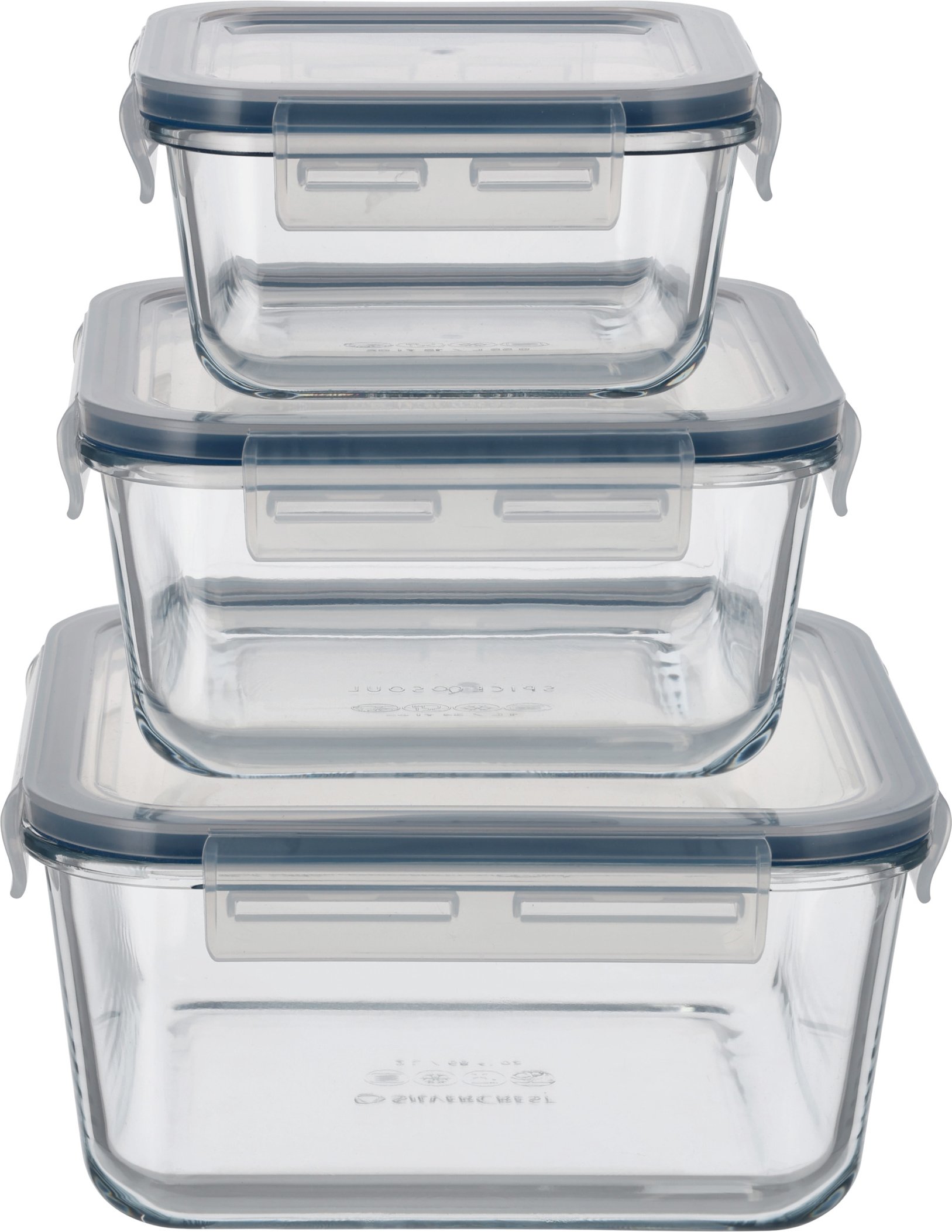 SILVERCREST® Frischhaltedosen-Set, 3 Stück (Quadratisch)