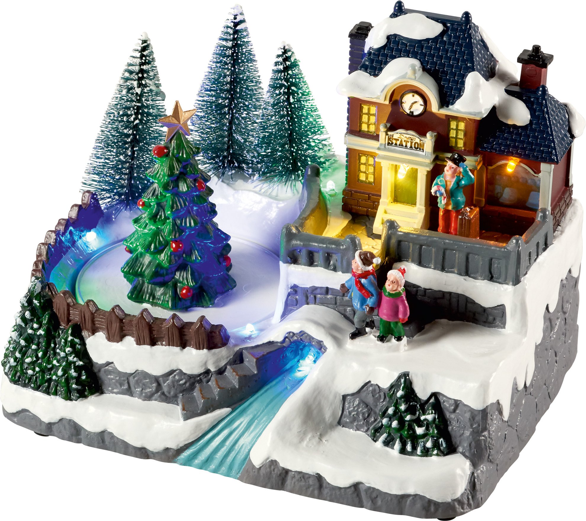 LIVARNO home LED-Weihnachtsdorf (Weihnachtsbaum)