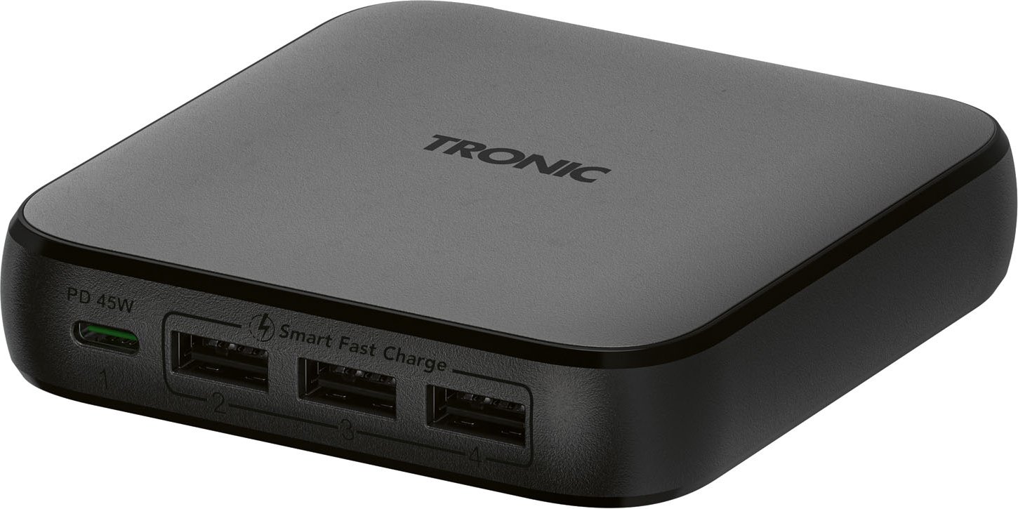 TRONIC® USB-Ladegerät, 4 Anschlüsse, PD, 65 W