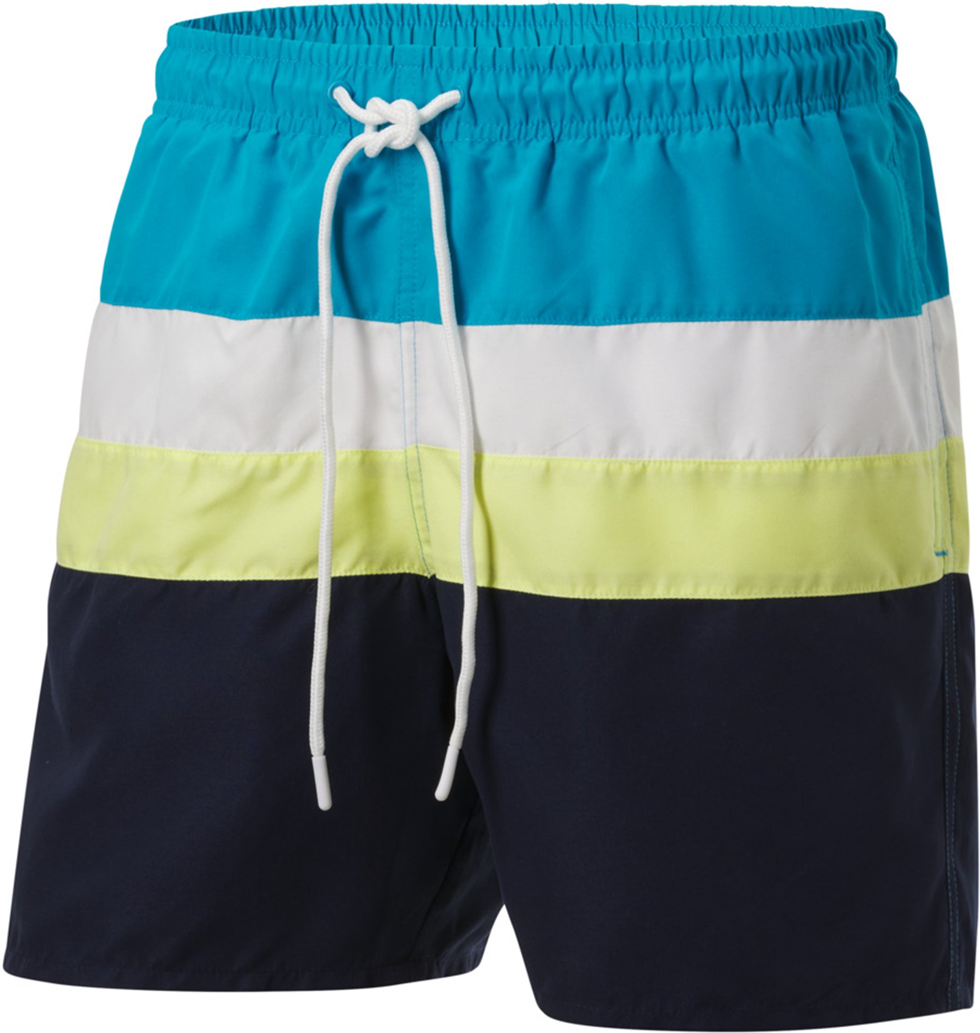 Thumbnail - CRIVIT Herren Badeshorts (blau/weiß/gelb, 6/L)