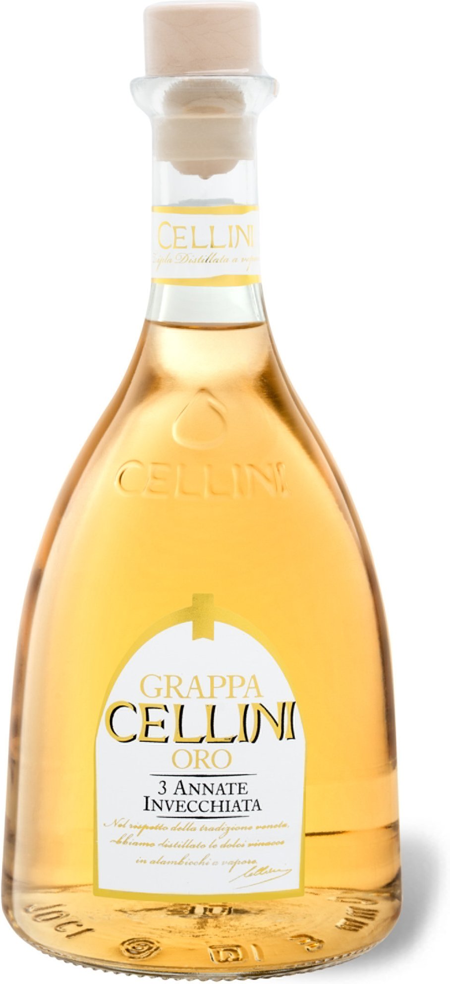 Cellini Grappa Oro 38 % Vol