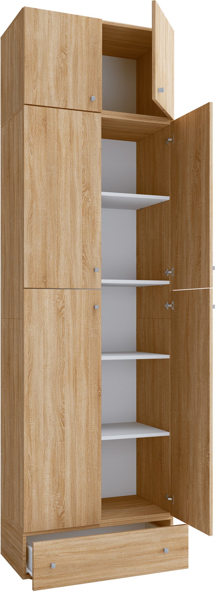 VCM B, Sonoma-Eiche, XXL, Drehtüren, Aufsatz (Drehtüren, Aufsatz & Schublade, Sonoma-Eiche, XXL)