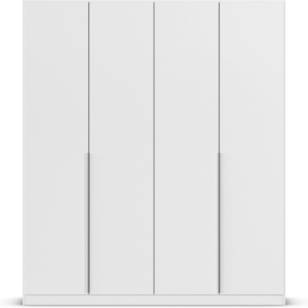 rauch ORANGE Drehtürenschrank Alabama (Classic-Zubehör, Weiß, Griffe Alufarben, 181 x 210 cm)