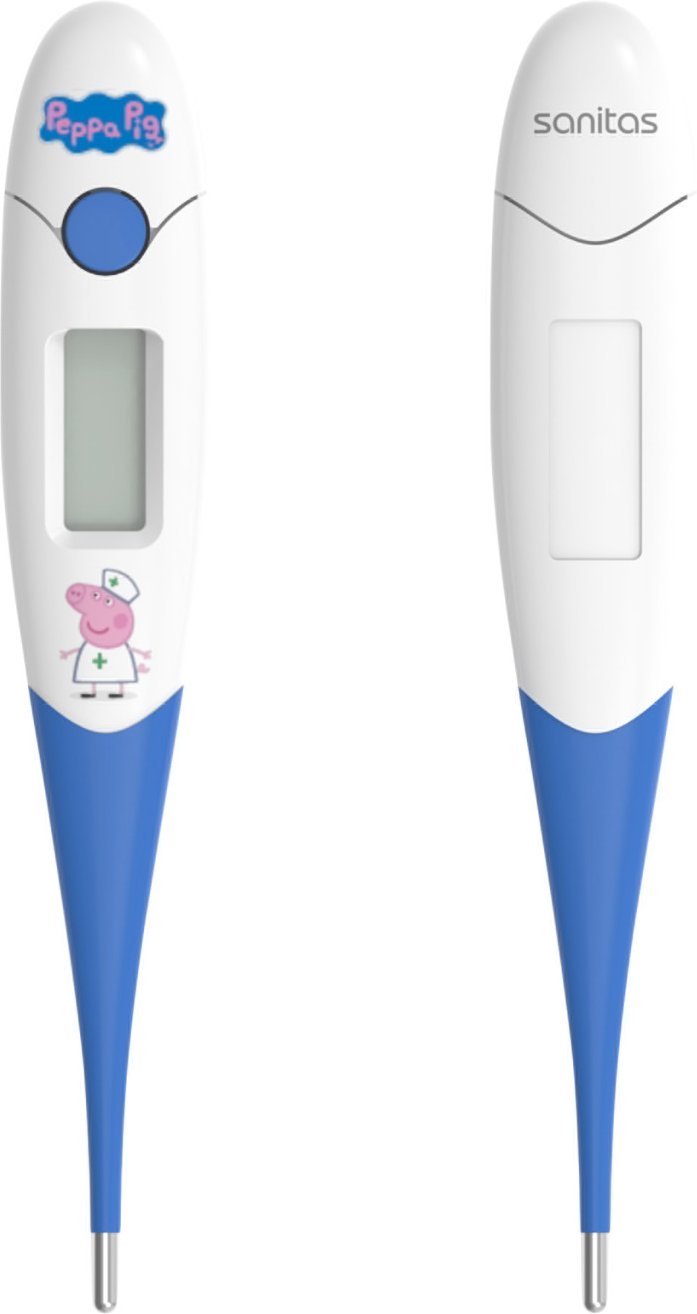 SANITAS Fieberthermometer, mit flexibler Spitze und Peppa Pig-Design
