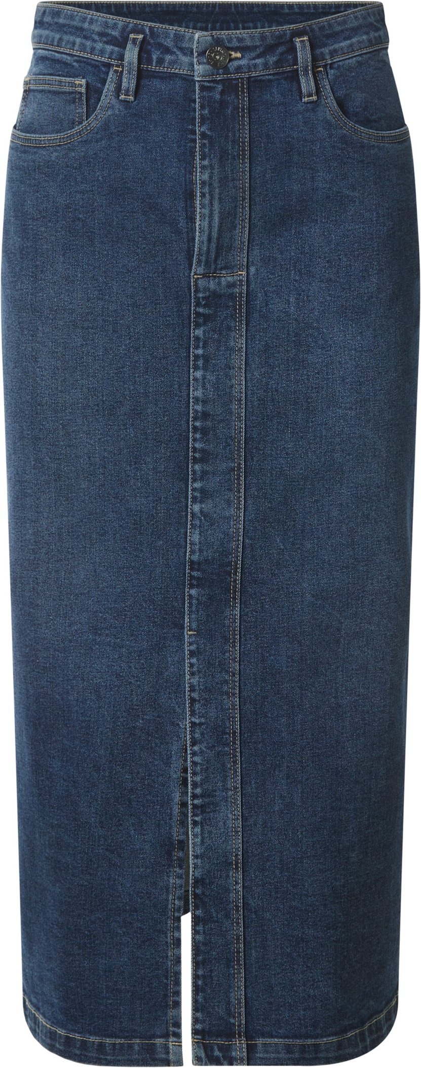 esmara® Damen Jeansrock Midi (Blau, 34)