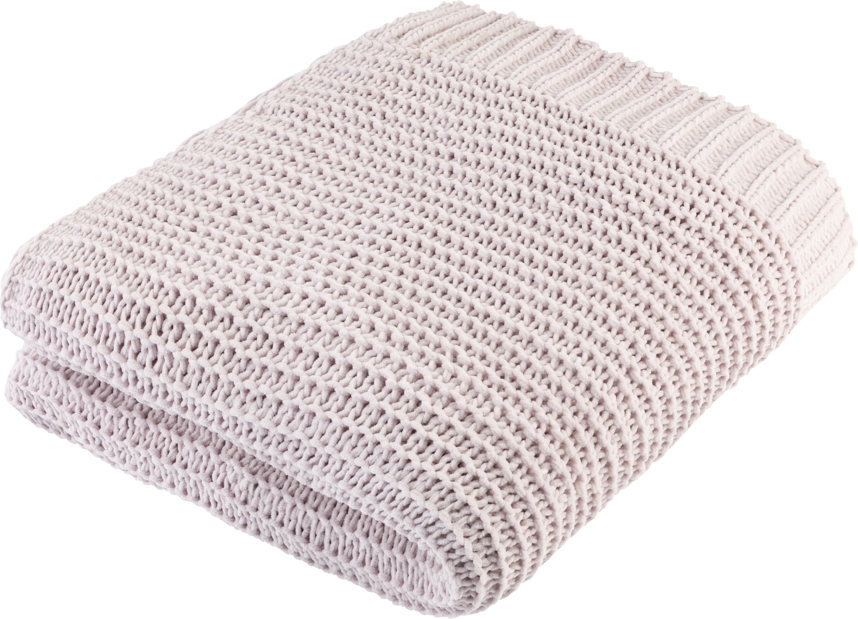 LIVARNO home Kuscheldecke Chenille, 125 x 140 cm (hellrosa)