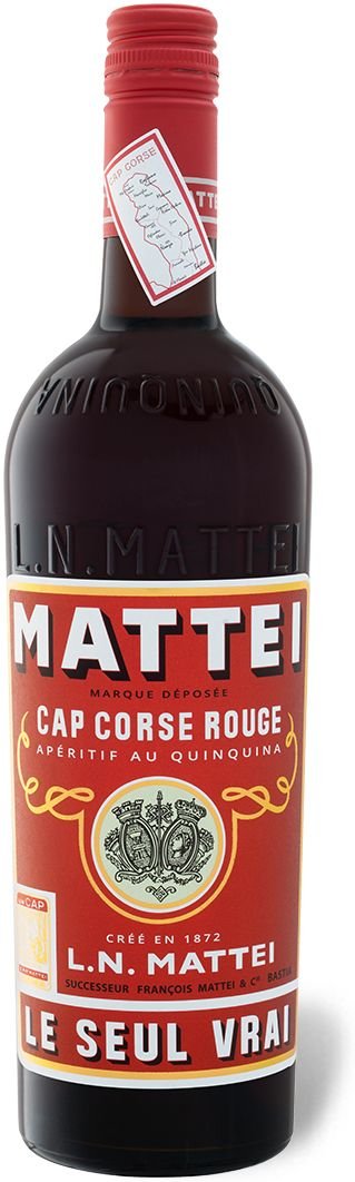 Mattei Le Seul Vrai Cap Corse Aperitif au Quinquina Rouge vegan 15% Vol