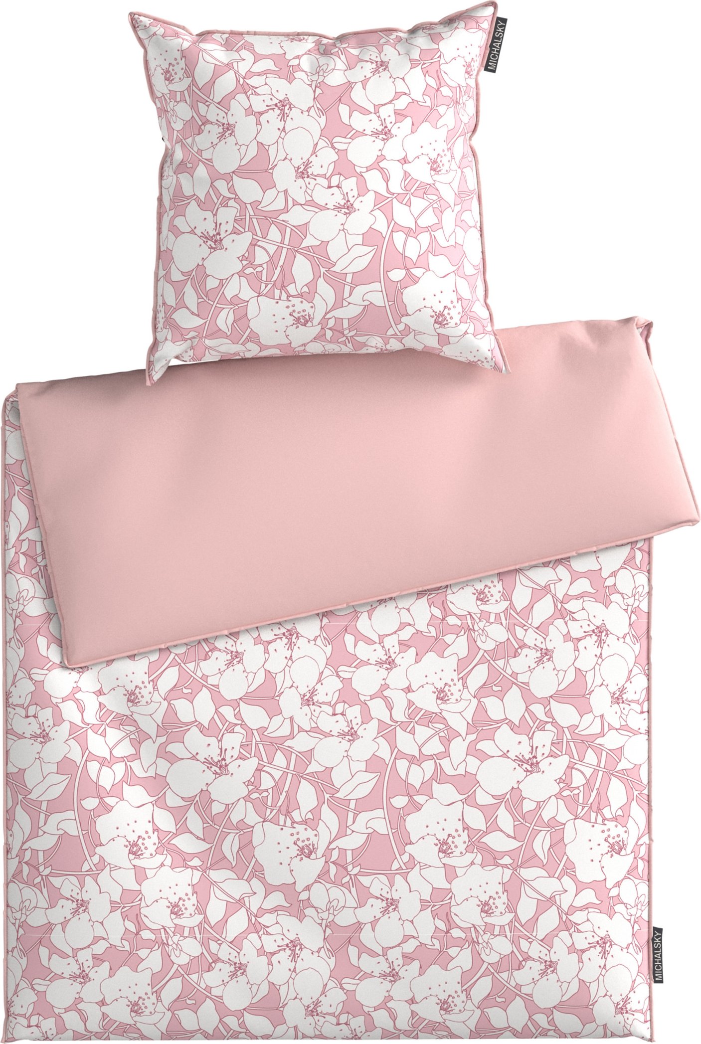 Michalsky Bettwäsche Satin, 155 x 220 cm (Rosa)