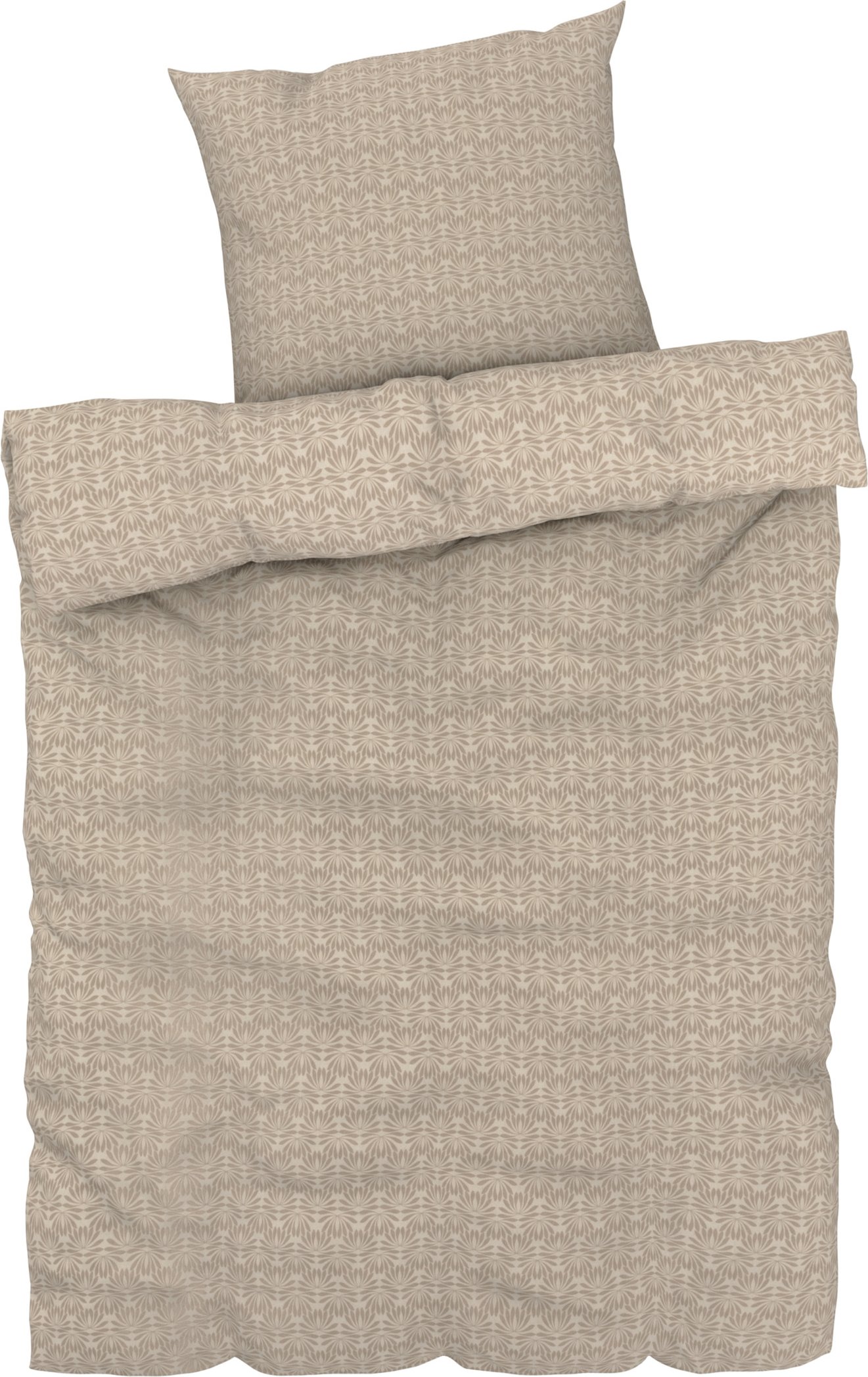 LIVARNO home Bettwäsche CVC Renforcé, 135x200 cm (Ornament beige)