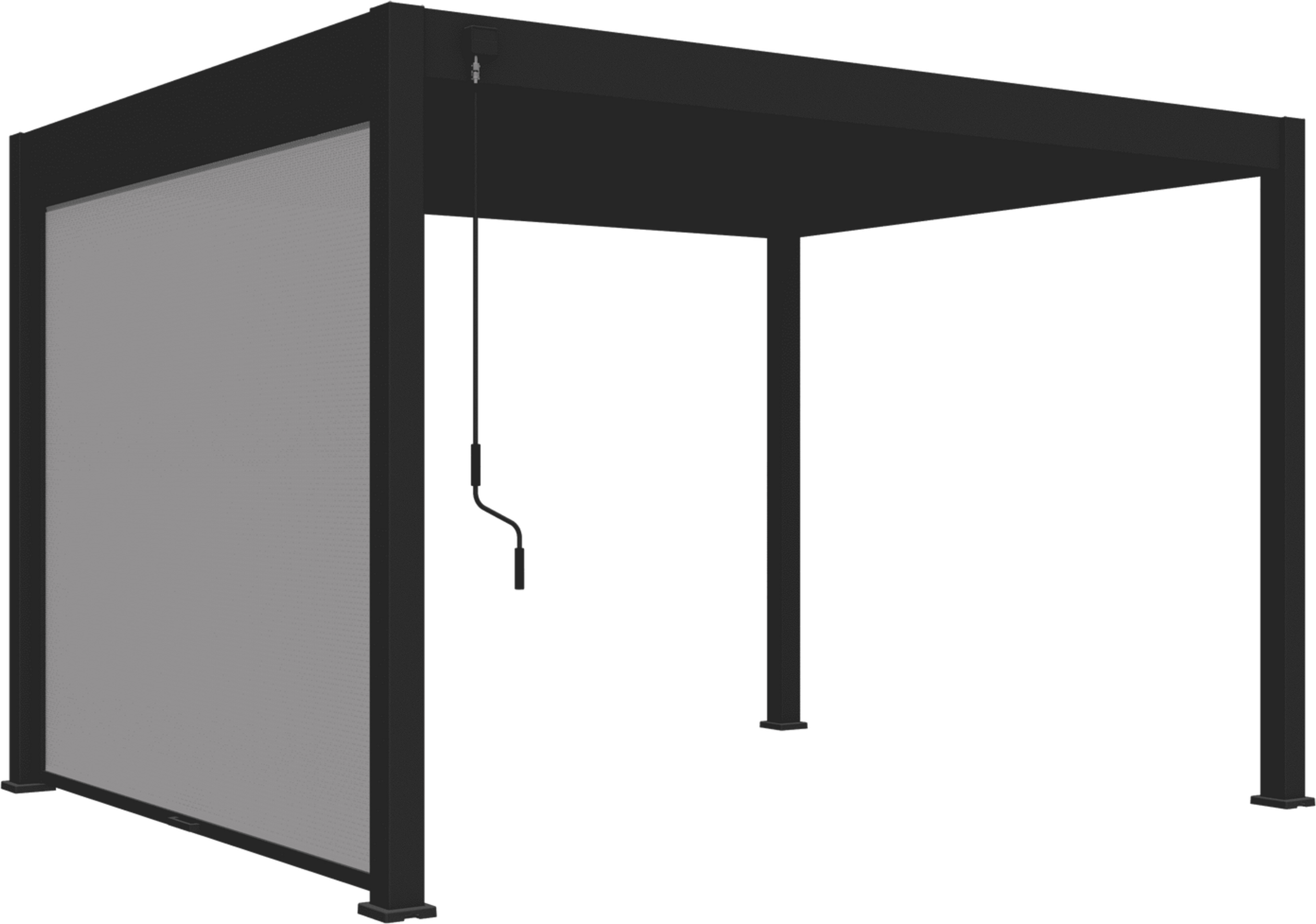 Pergoline Sonnenrollo Trumpf + Superior (Anthrazit, 3 m)