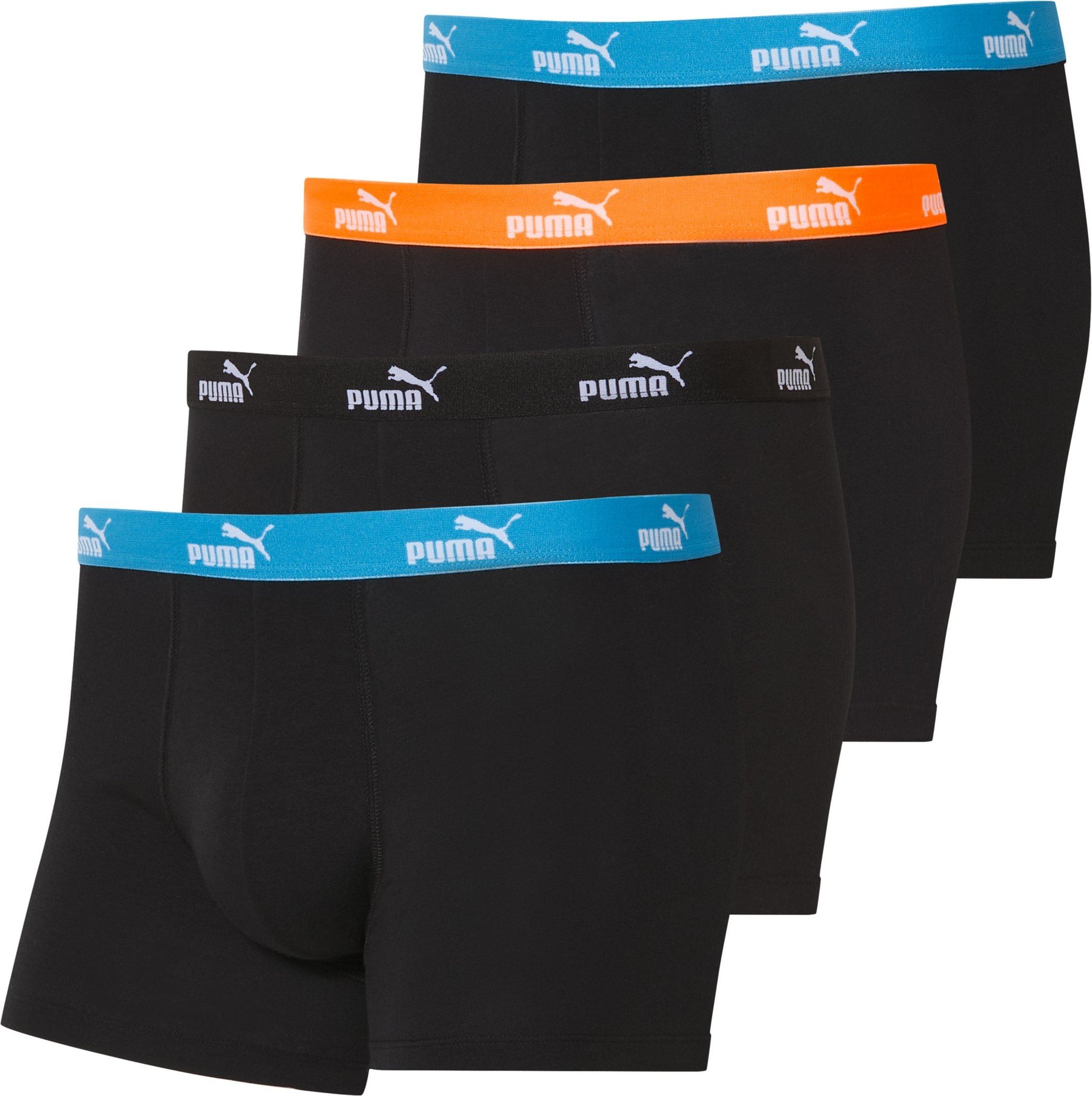 Puma Herren Boxershorts, 4 Stück (Schwarz, L)