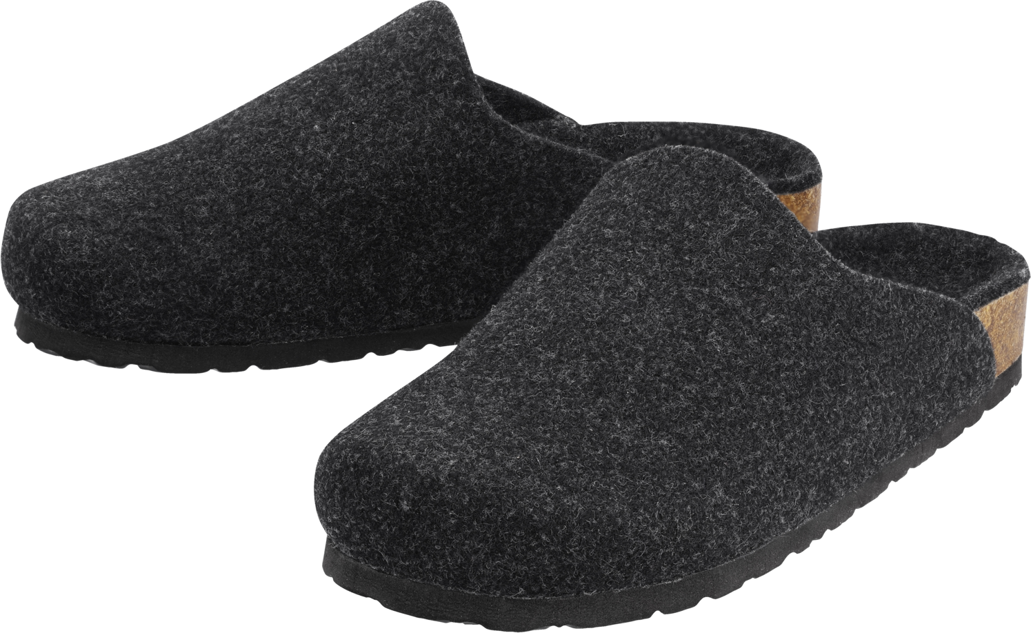 esmara® Herren Filz-Clog (Anthrazit, 43)