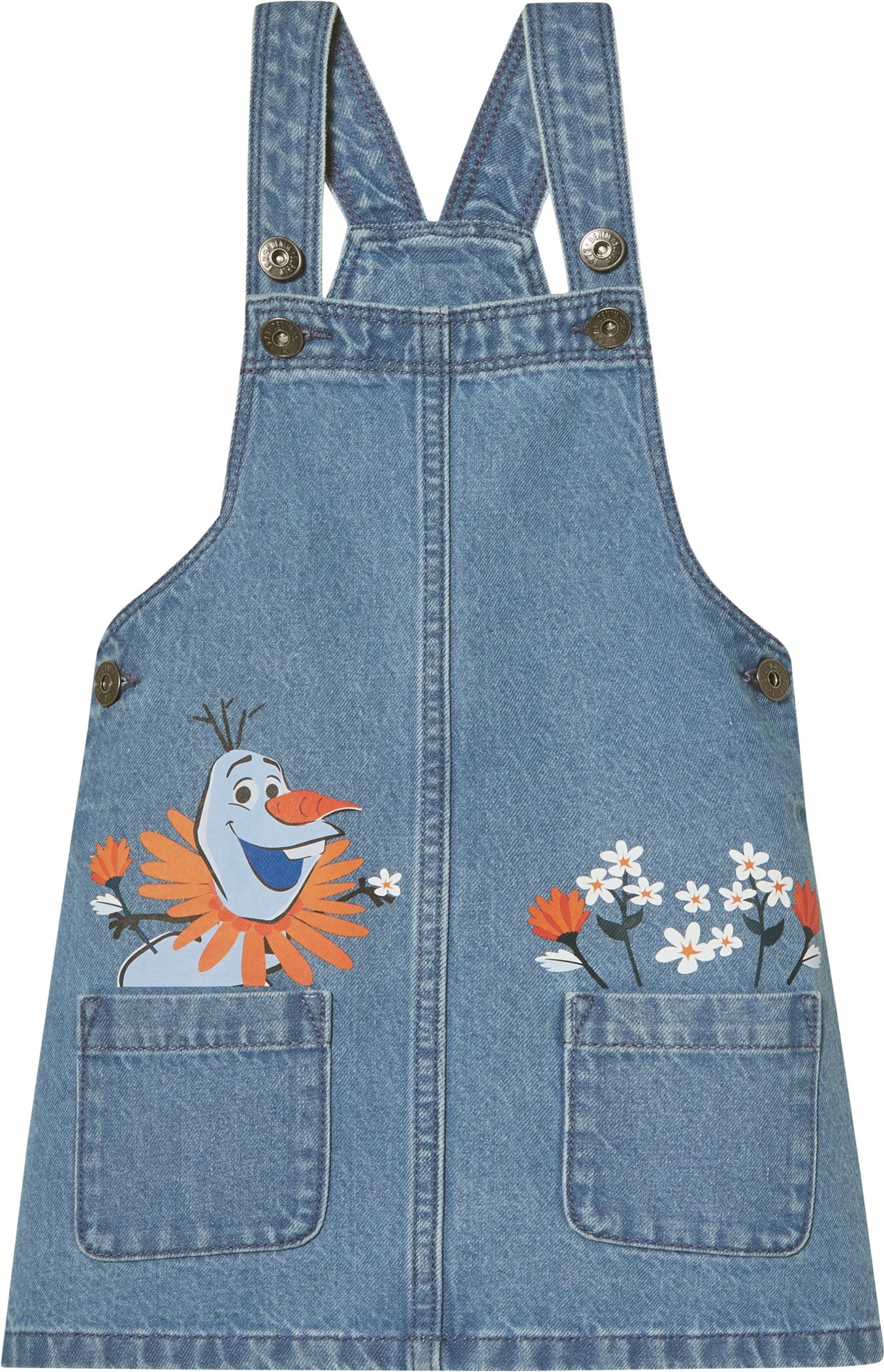 Kleinkinder Mädchen Jeans Latzkleid (Blau, 98/104)