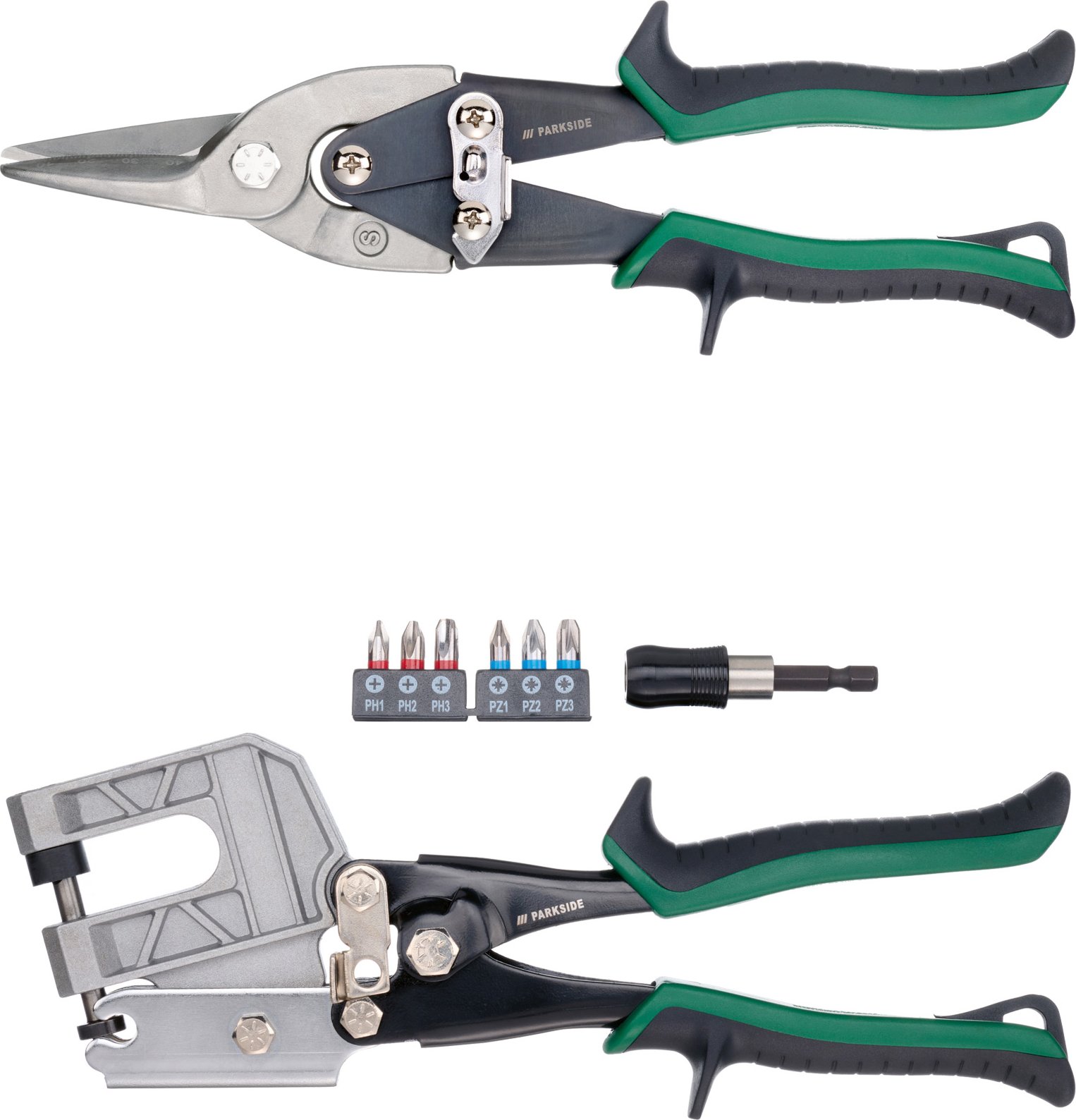 PARKSIDE® Blechscheren-Set, 3-teilig / Trockenbau-Set, 2-teilig (Gipsplatten-Einbauset)
