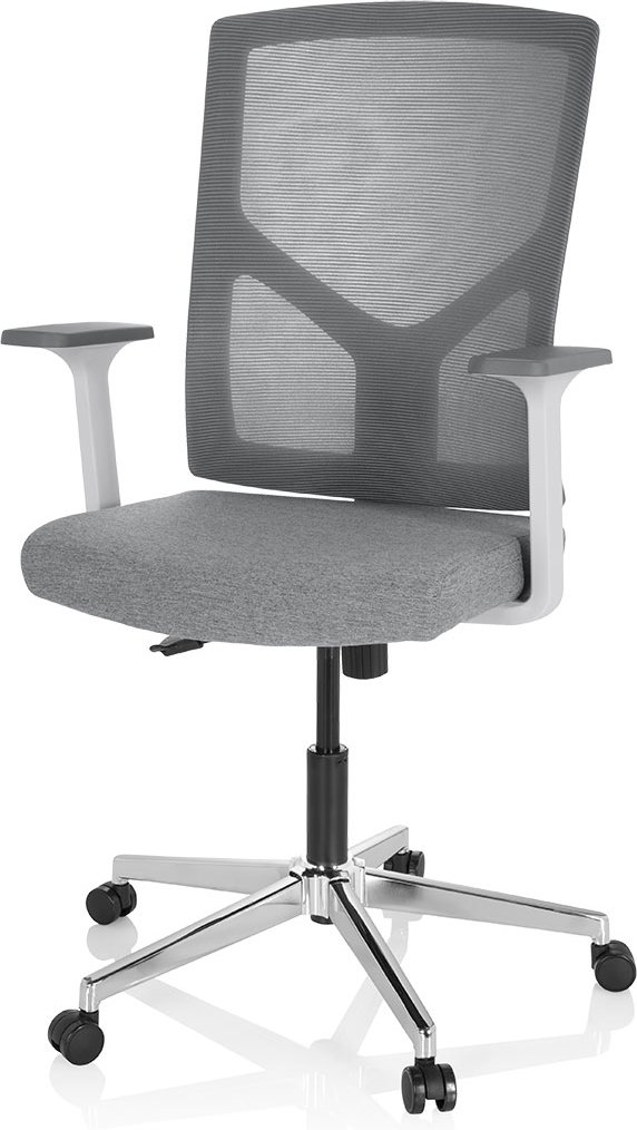 hjh OFFICE Bürostuhl / Drehstuhl BRETON BASE (Grau)