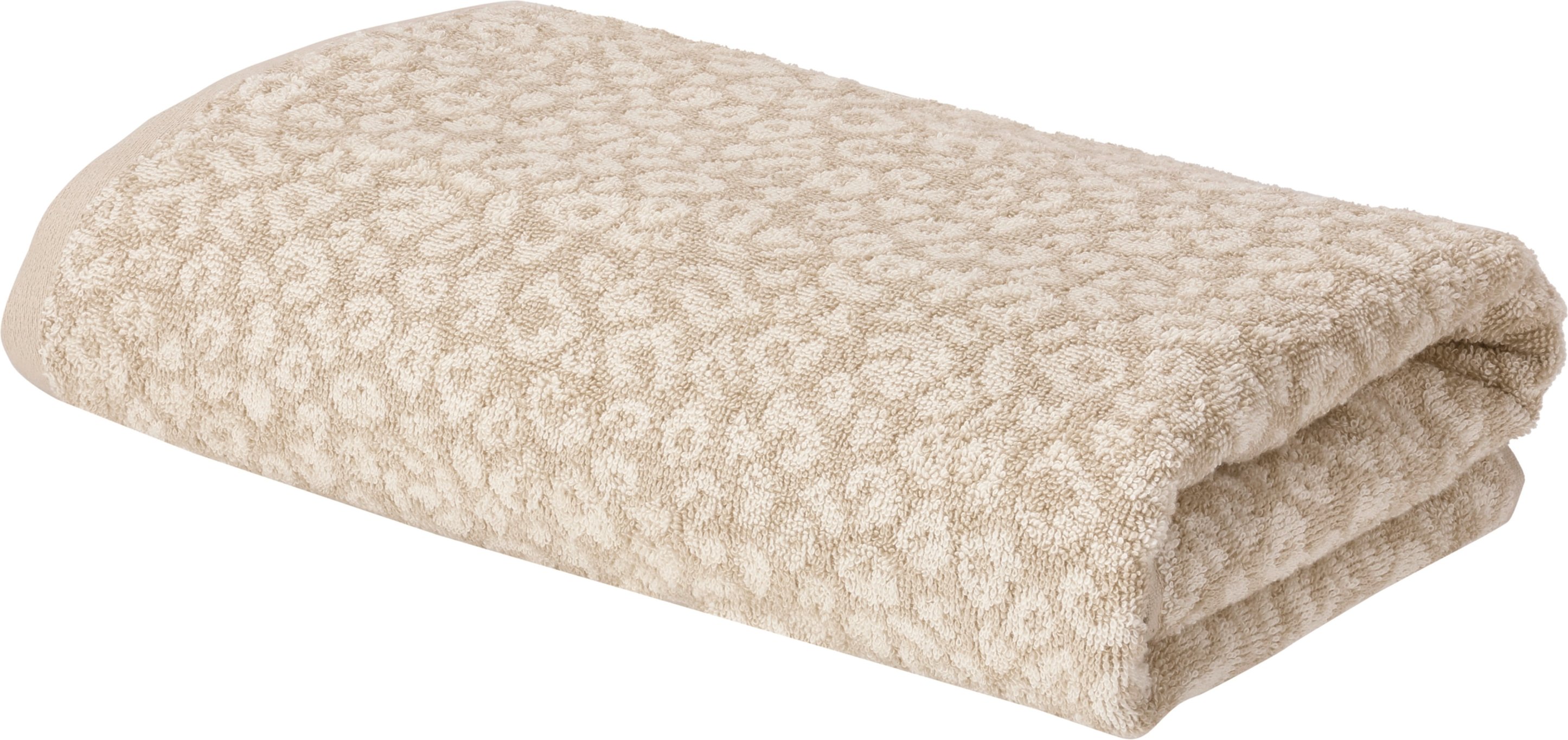 LIVARNO® Duschtuch Fashion, 70x140cm (Gemustert beige)