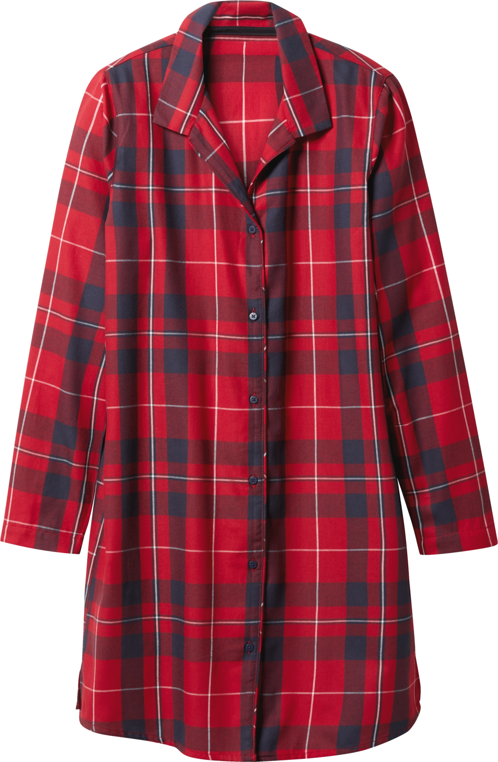 Thumbnail - esmara® Damen Flanell Bigshirt (Rot, XS(32/34))