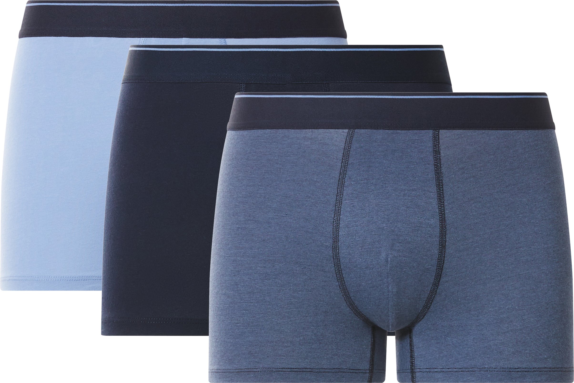 esmara Men Herren Boxer, 3 Stück (marine/blau, 6/L)