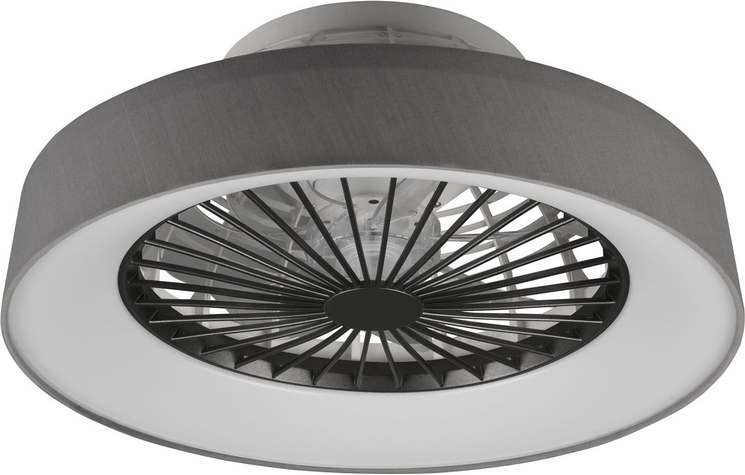 Reality Leuchten LED-Deckenleuchte mit Ventilator FARSUND (Grau)