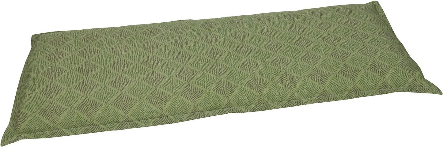 GO-DE Textil Gartenauflage Raute (Bankauflage 2-Sitzer, Grün)