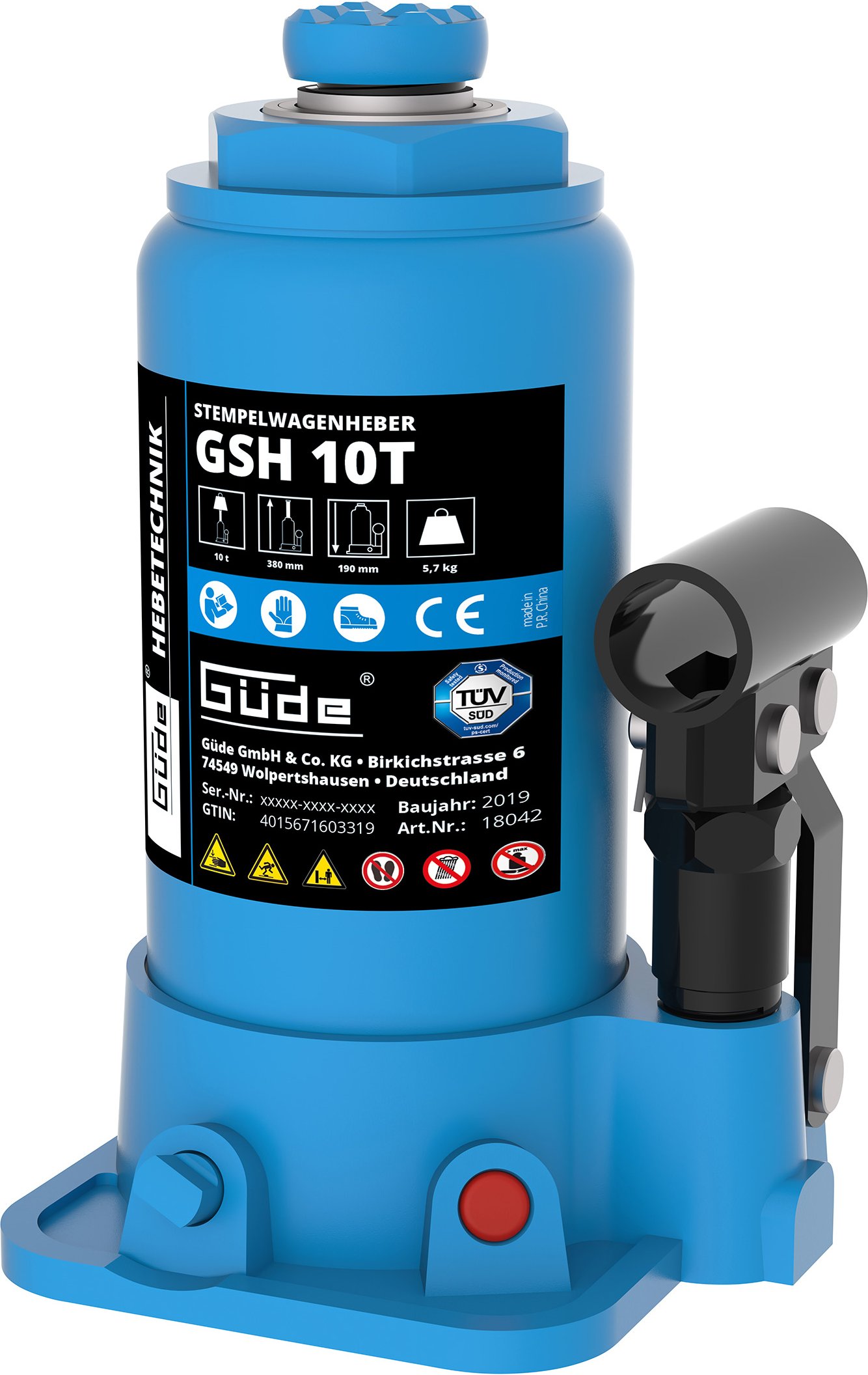 Güde Stempelwagenheber GSH (10 T)