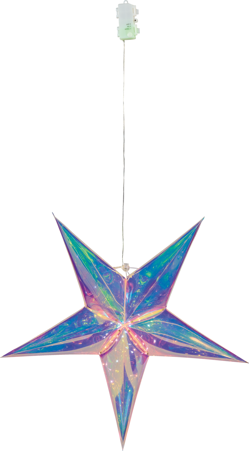 LIVARNO home Faltbarer Stern »Holographic 3D« (5 Punkte Stern)