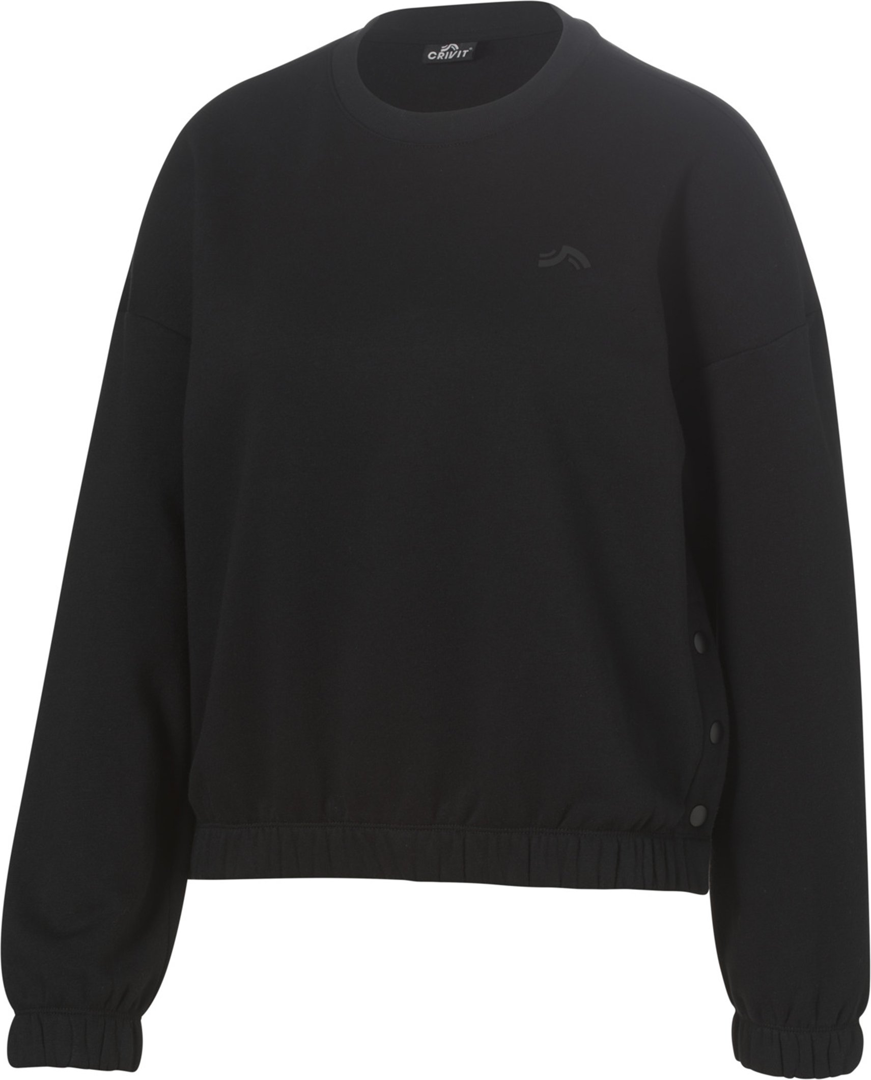 CRIVIT Damen Sweatpullover (Glatt schwarz, M(40/42))
