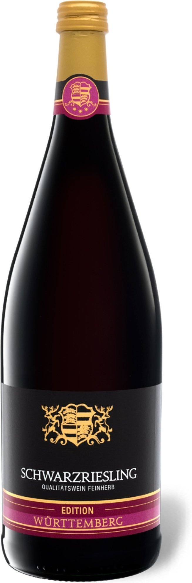 Edition Württemberg Schwarzriesling QbA lieblich, Literflasche, Rotwein 2023