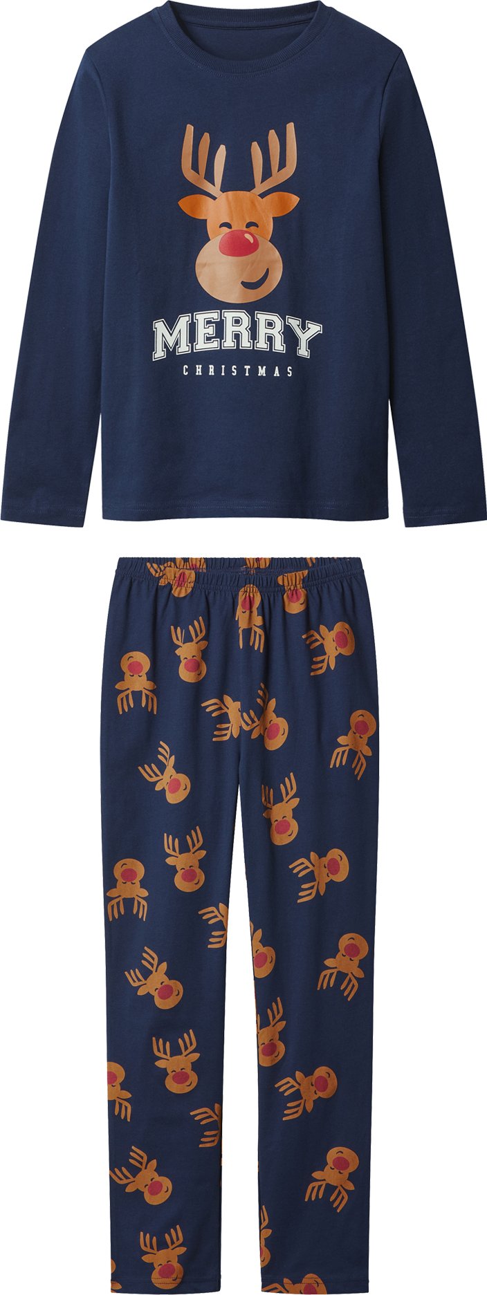 esmara® Kinder Pyjama lang (Navy, 134/140)