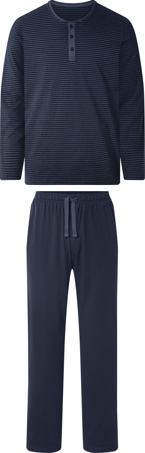 esmara Men Herren Pyjama lang/lang (Navy, XXL (60/62))