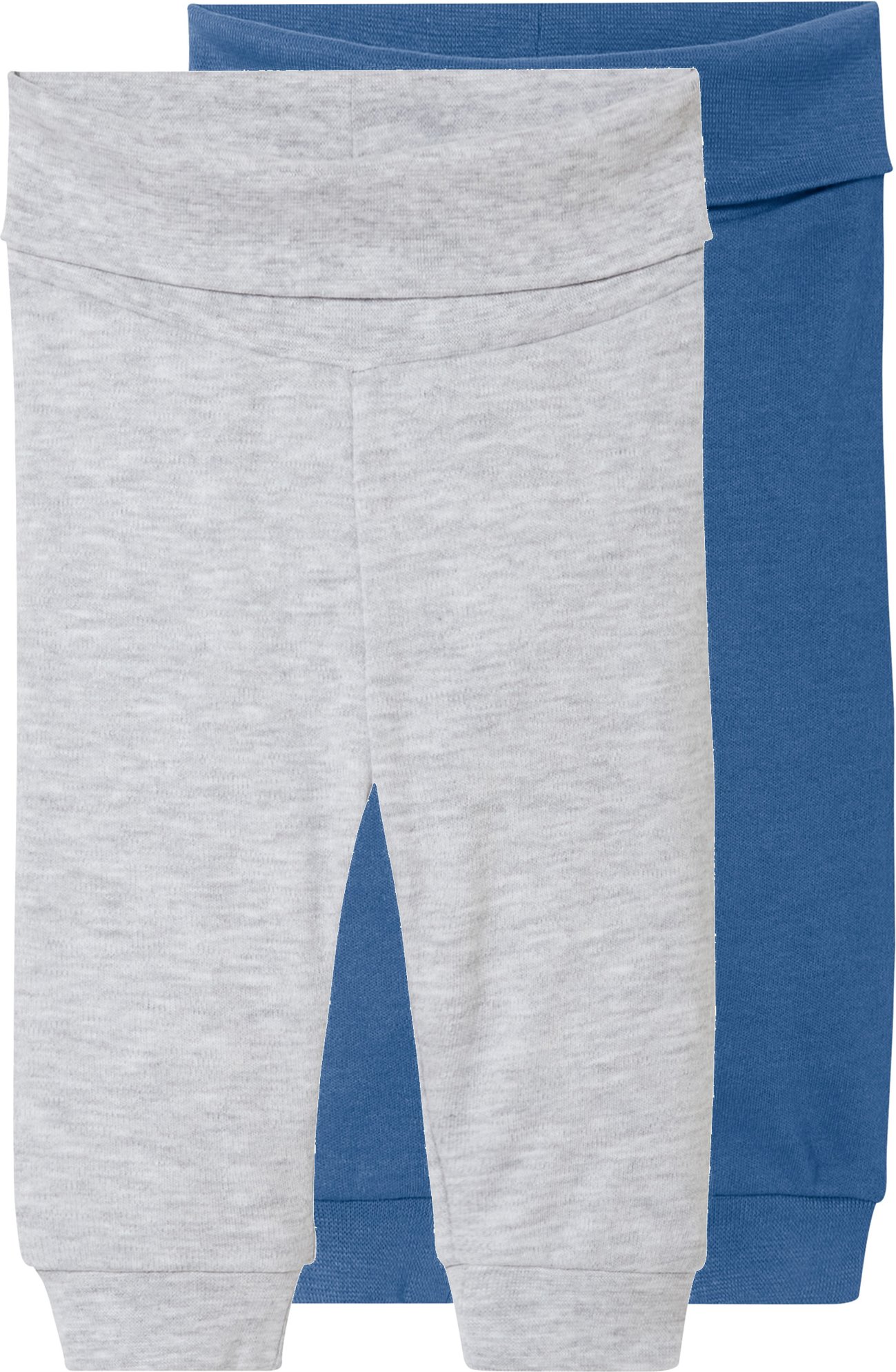 lupilu® Baby Jogginghose 2-Teilig (50/56, grau/blau)