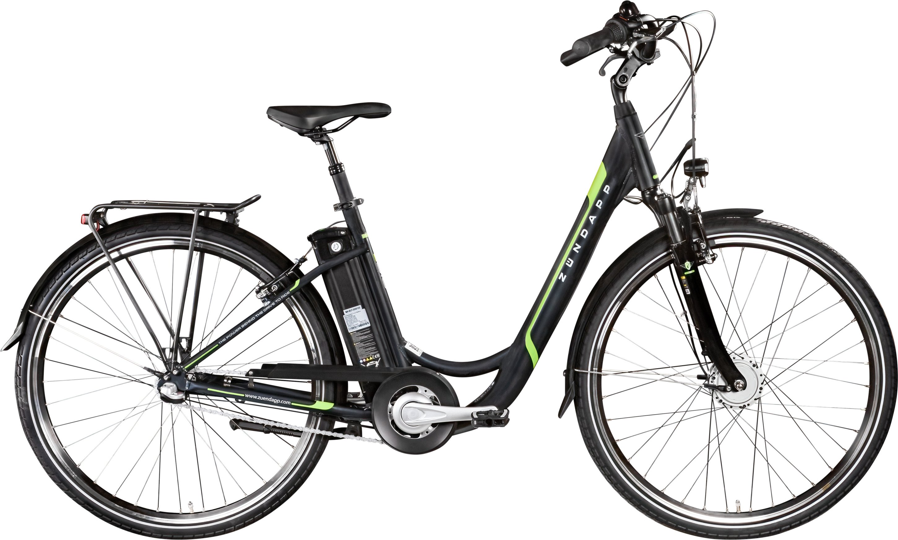 Zündapp Z510 700c E-Bike E Cityrad Damenrad Pedelec Elektrofahrrad Damen Fahrrad 28 Zoll (grau grün)