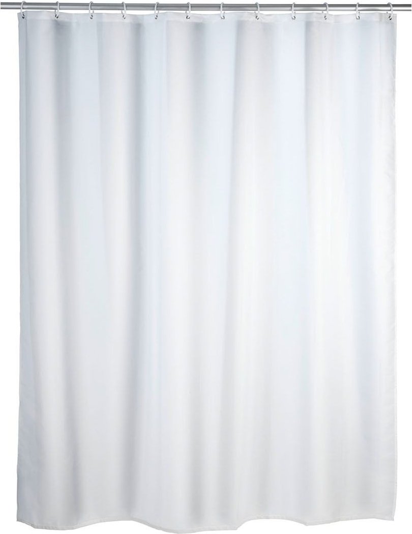 Wenko Anti-Schimmel Duschvorhang 180 x 200 cm, waschbar (Uni weiß)