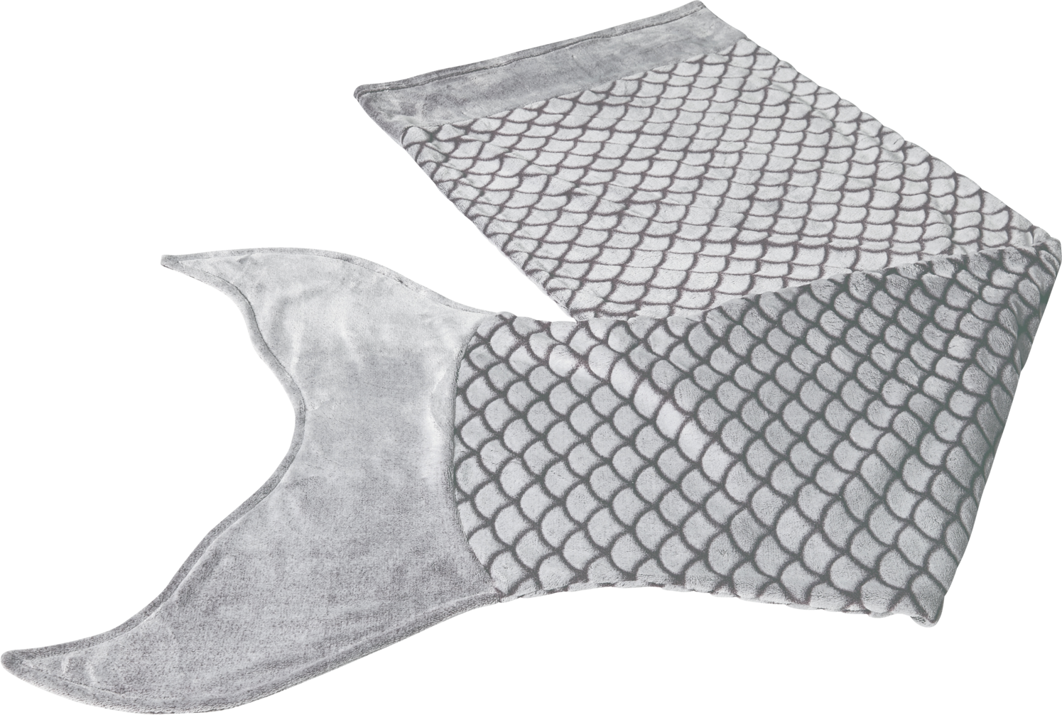 LIVARNO® Kuscheldecke Meerjungfrau 60 x 180 cm (Anthrazit)