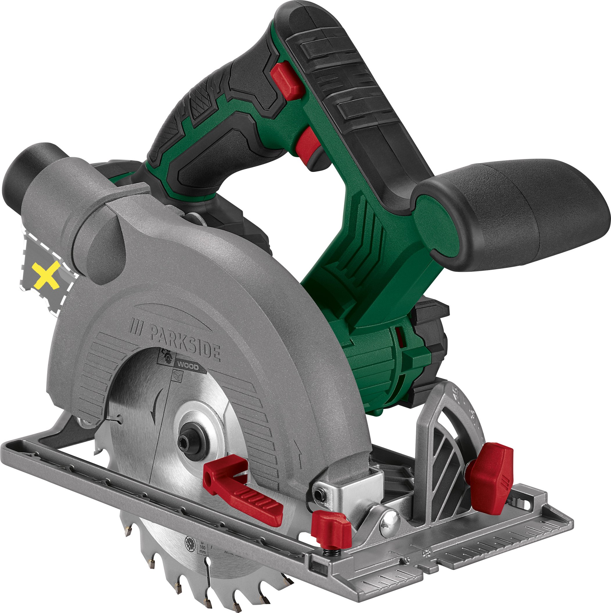 PARKSIDE® 20 V Akku-Handkreissäge »PHKSA 20-Li C4«, ohne Akku und Ladegerät