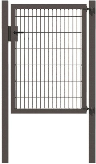ALBERTS Stabgitter-Einzeltor für Doppelstabmattenzäune (Anthrazit, Höhe: 1400 mm)