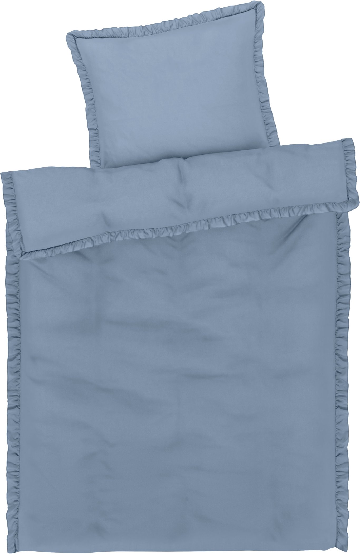 LIVARNO home Bettwäsche Mikrofaser Satin 135 x 200 cm (Blau)