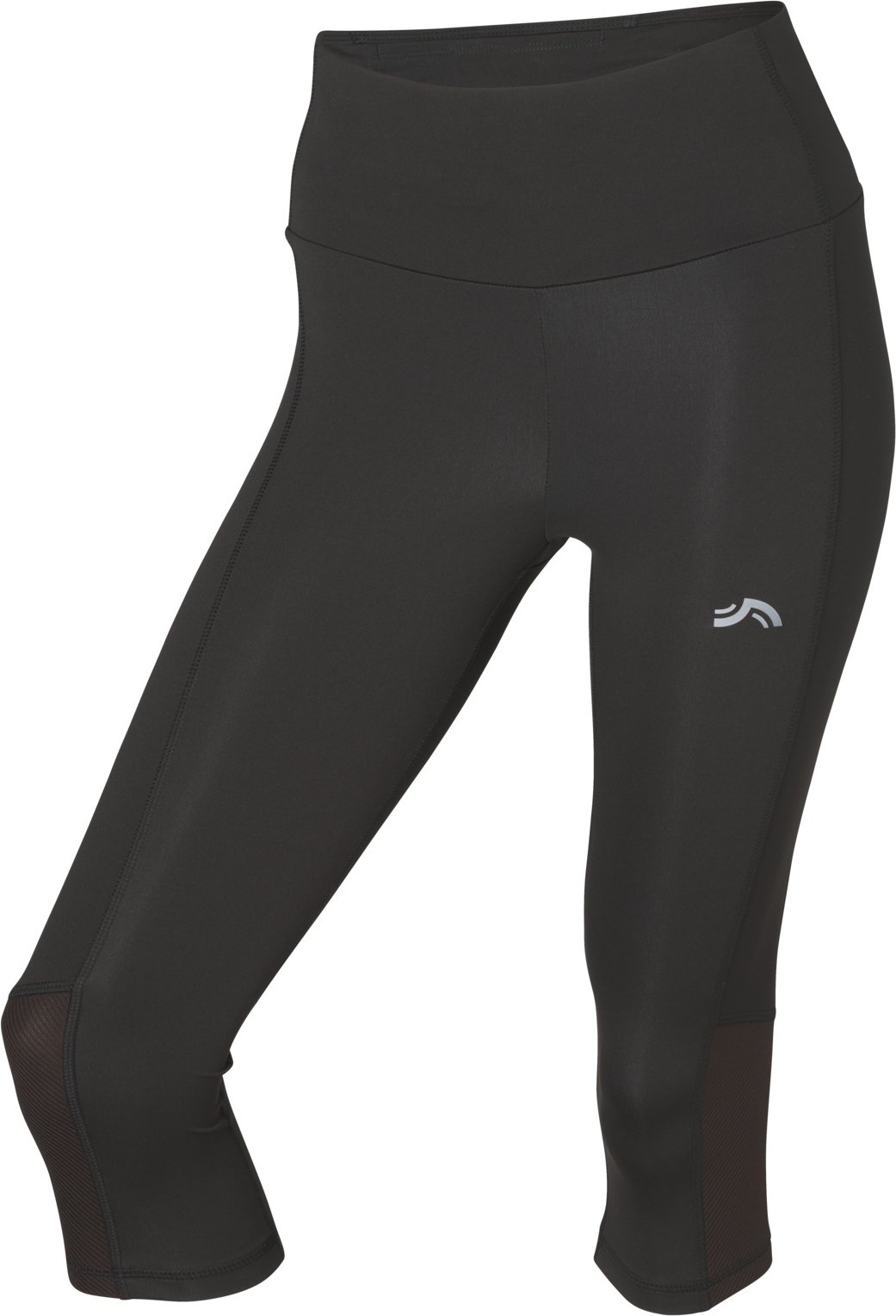 CRIVIT Damen Funktionscapri Laufen (Schwarz, L(44/46))