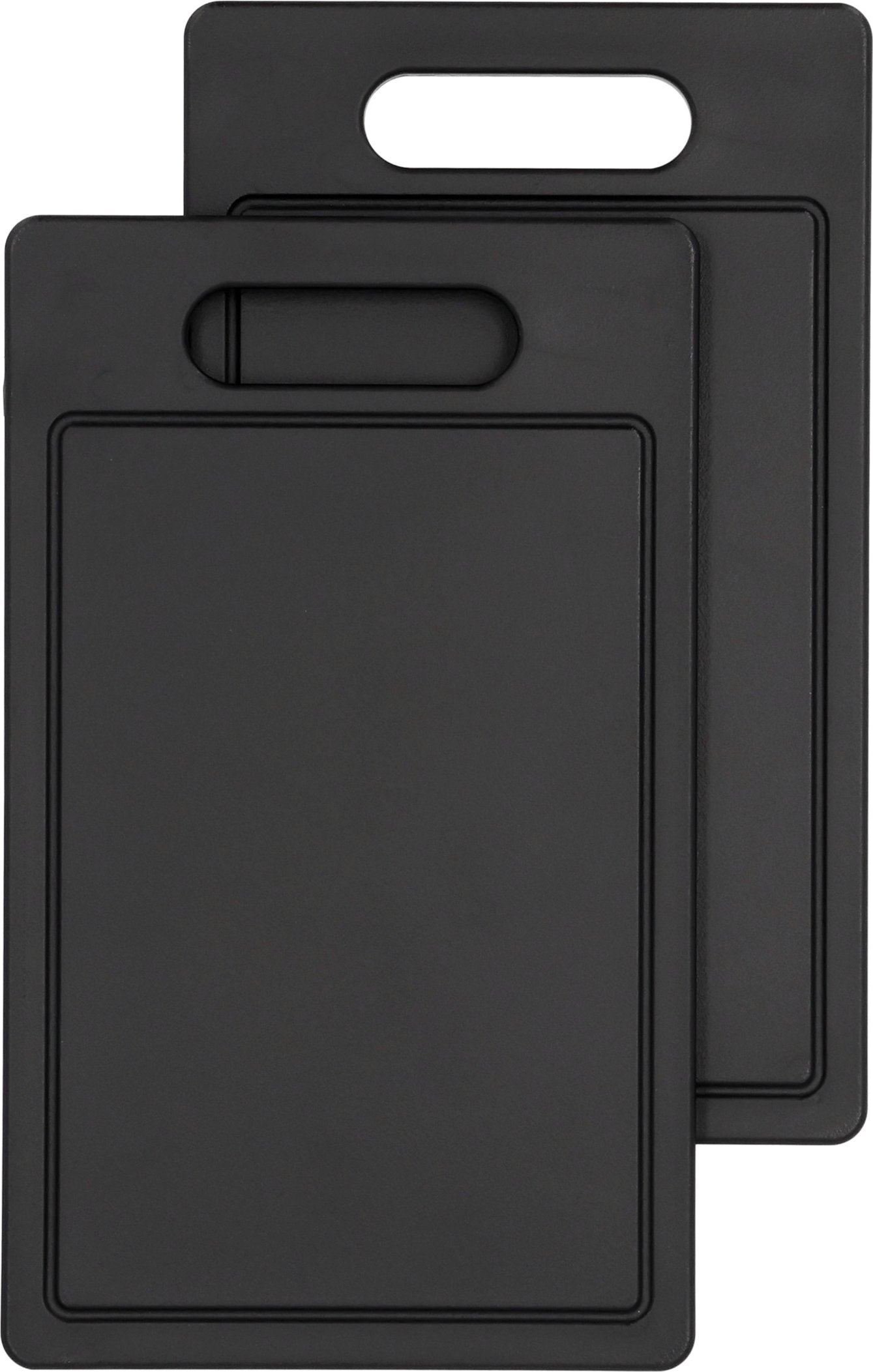 SILVERCREST® Schneidebrett / Schneidebretter, 2 Stück (klein/schwarz 2er)