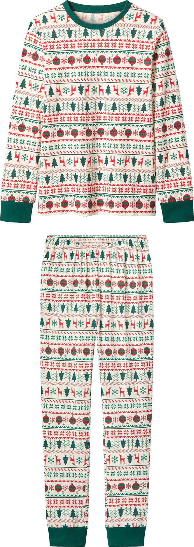 esmara® Kinder Pyjama lang (Weiß, 134/140)