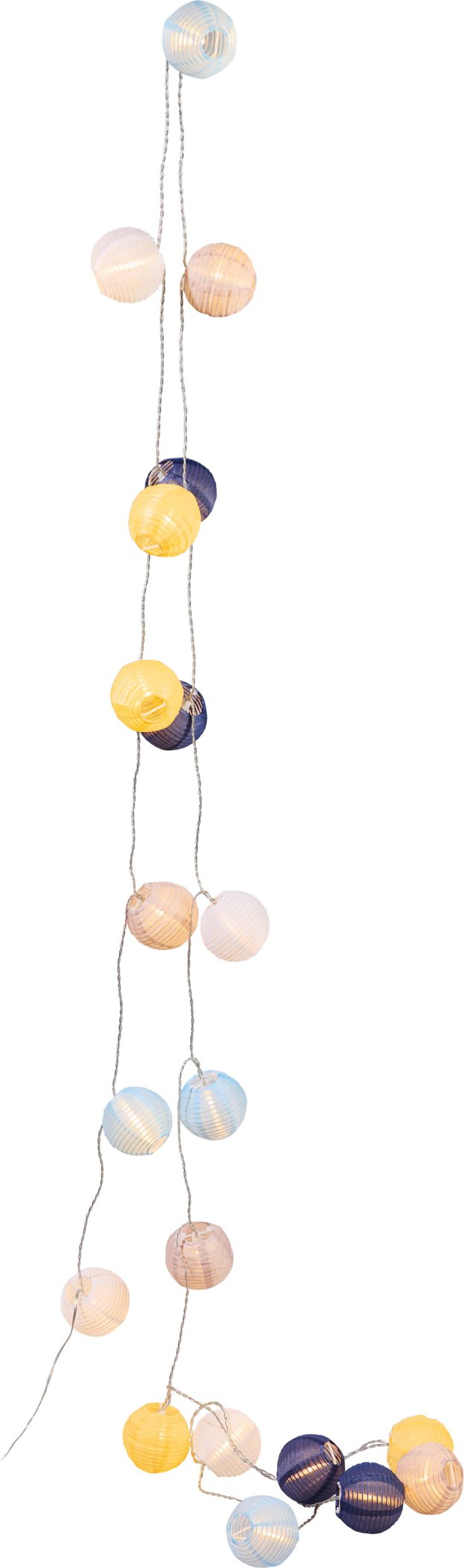 LIVARNO® Lichterkette Lampion, Glühbirne netzbetrieben 20 LED (Lampion multi-farbe)