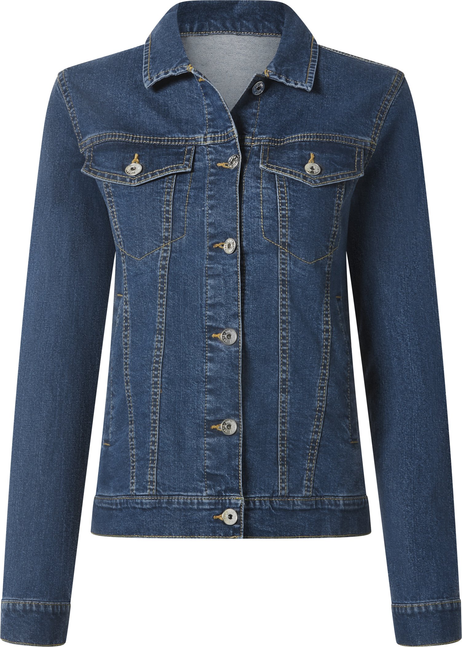 esmara® Damen Jeansjacke (Dunkelblau, 38)
