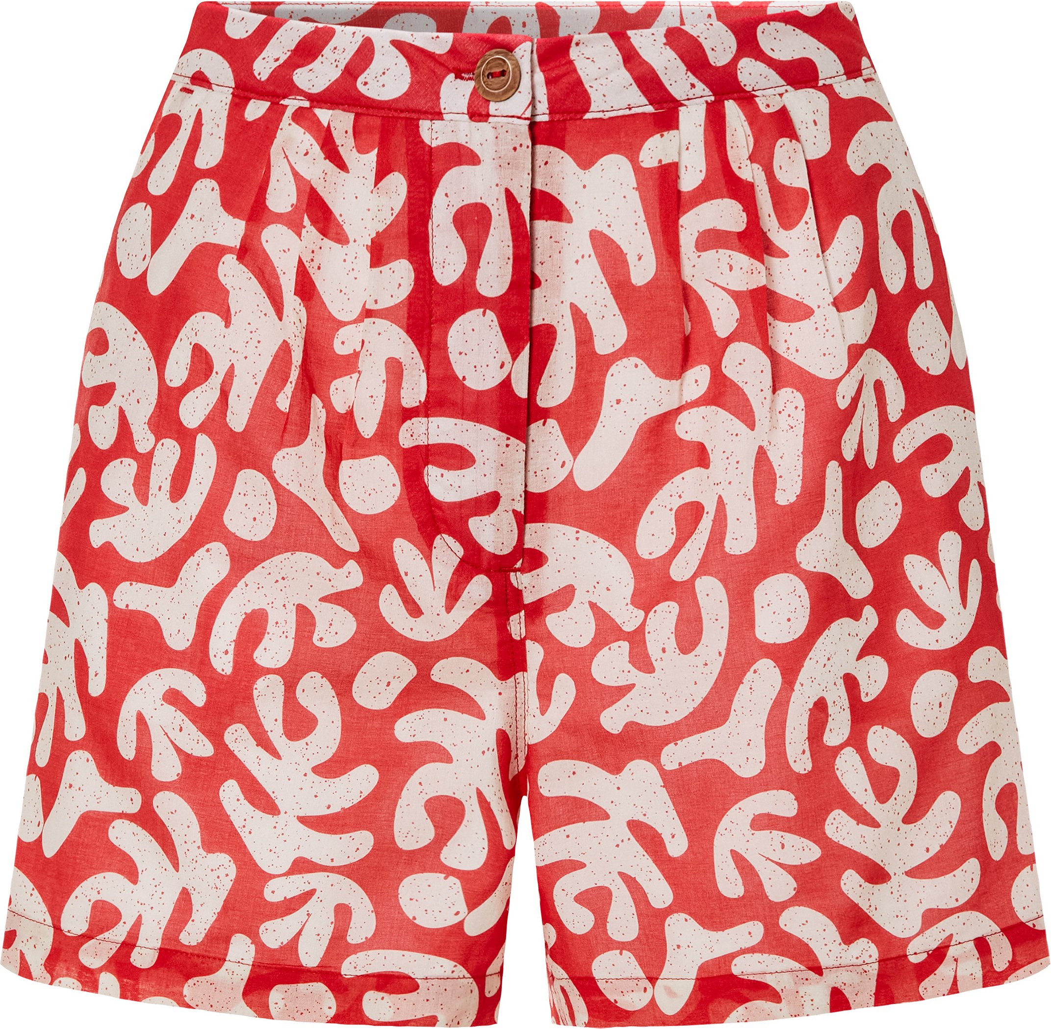 Thumbnail - esmara® Damen Shorts (44, rot/gemustert)