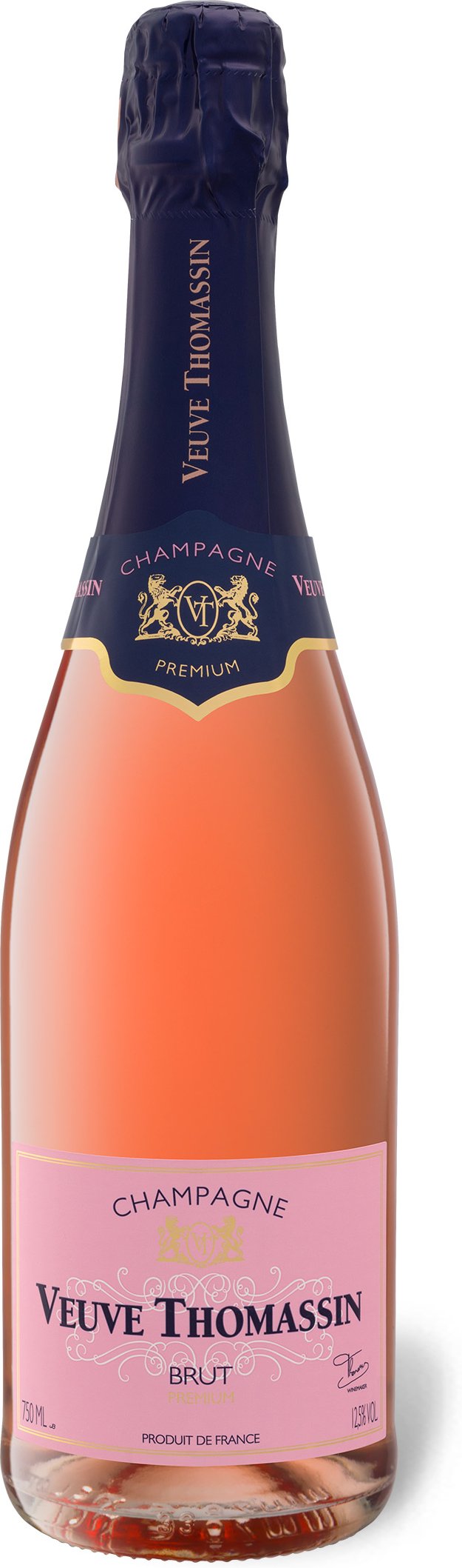 Veuve Thomassin rosé brut, Champagner