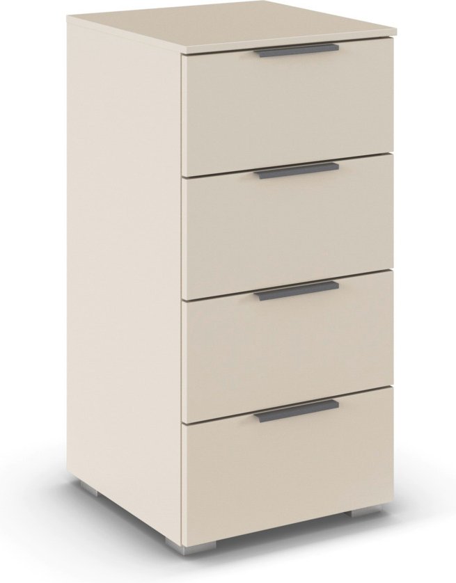 rauch ORANGE Alabama Kommode (4 Schubladen, Beige (Champagner), 40 x 81 cm)