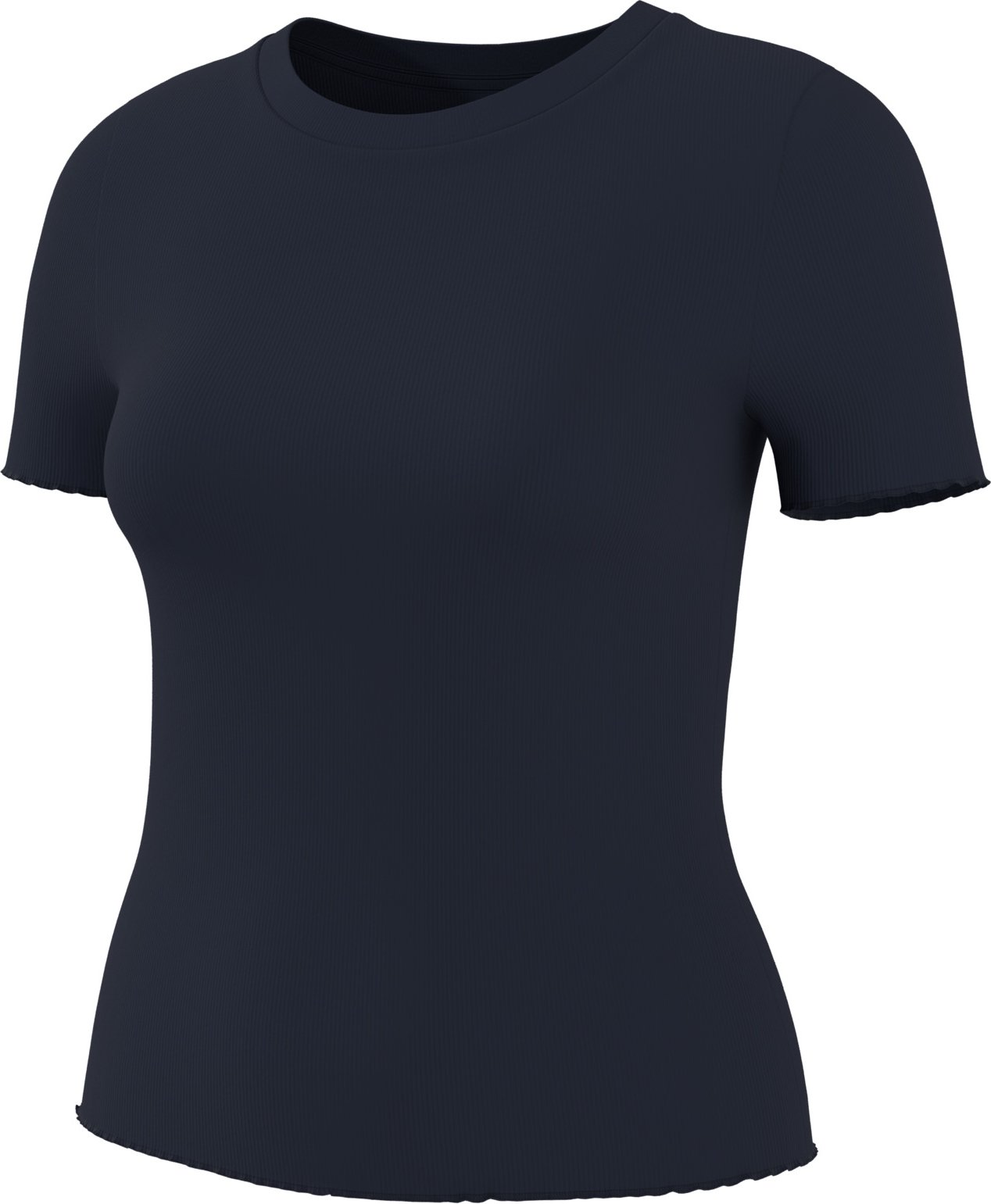 esmara® Damen T-Shirt Rippe (Navy, XS(32/34))